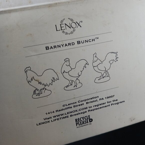 Lenox Barnyard Bunch 3pcs Mini Chickens - Picture 3 of 15